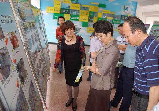 庐阳区教育体育局--新闻中心--金燕副厅长一行视察上城国际小学“校安工程”现场会筹备情况