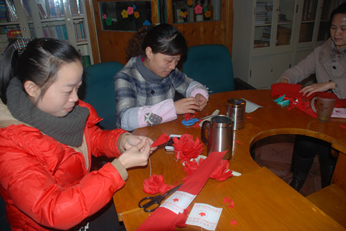 学习制作大红花