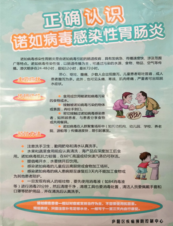 为快速,高效的做好园所宣传,加强对诺如病毒的了解,正确采取预防措施