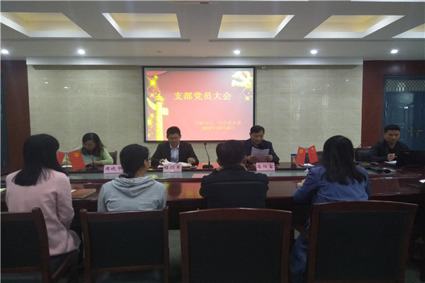 五一召开熊晓艳同志预备党员转正支部党员大会
