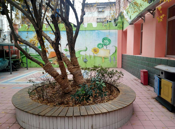 安幼教育集团早教中心:小树穿冬衣