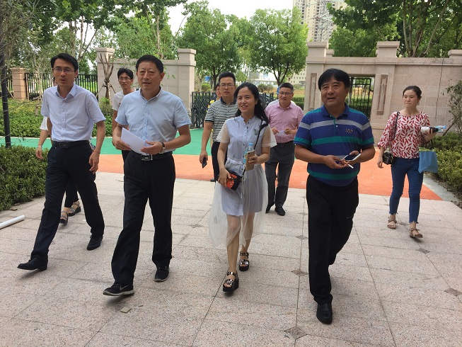 合肥市教育局领导督查庐阳区中小学幼儿园建设工作
